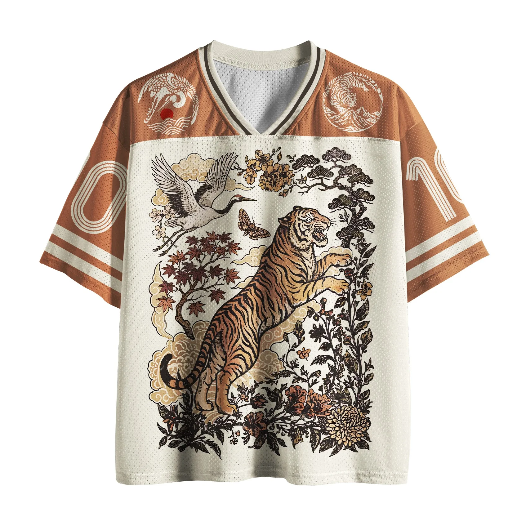 Camisa de Futebol Masculina Estilo Japonês 2026 Nova Coleção Verão, Gola V, Tendência, Moda, Esportes ao Ar Livre, Solta, Lazer, Secagem Rápida