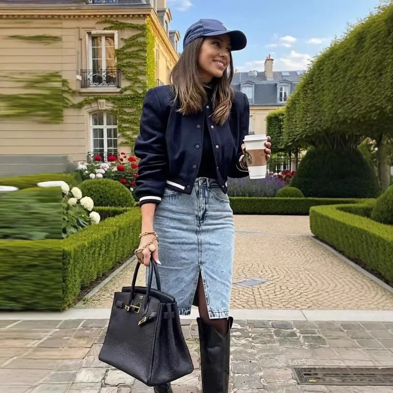 A Popular Autumn Loose Versatile and Slimming Short Jacket for Cross-border European and American Women's Clothing on AliExpress
