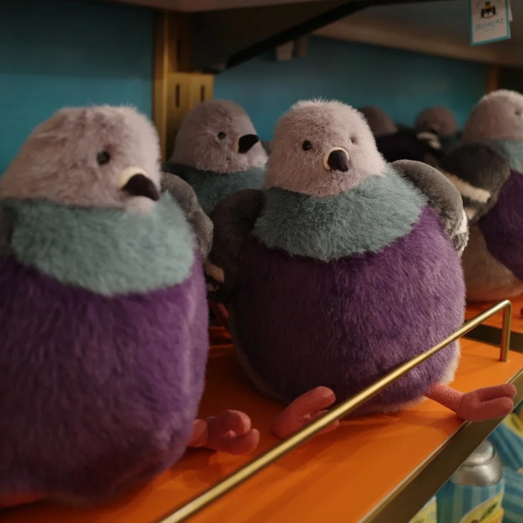 Mooie pluizige duif knuffel schattige zachte vogel knuffeldier cartoon knuffelpop kalmeren slaap verjaardagscadeaus meisje home decor