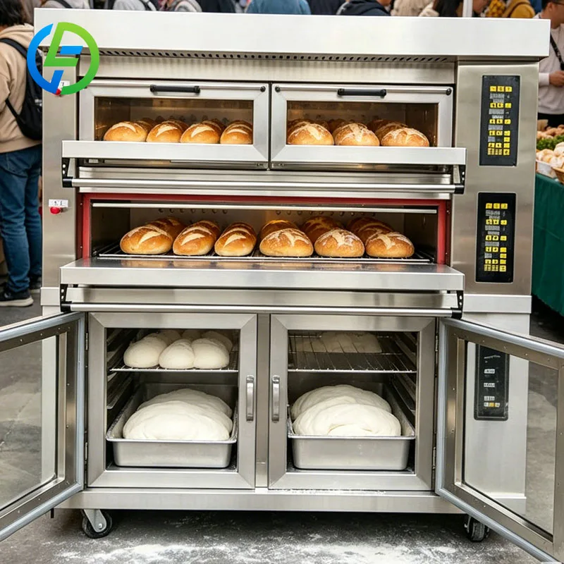 Bakery Production Oven Combination Deck Oven and Fermentation Cabinet for Artisan Baking Customized