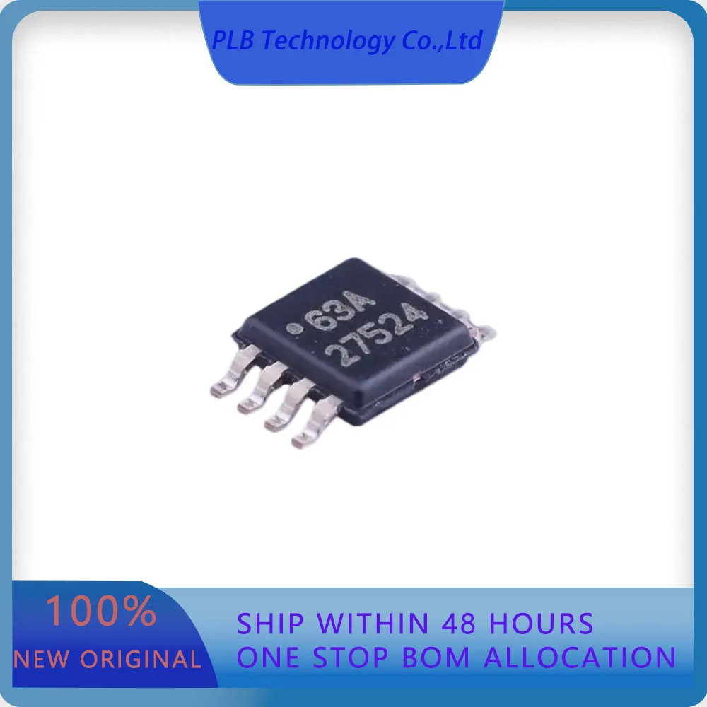 10PCS/LOT UCC27524DGNR UCC27524  Low Side 2 5A 7ns 6ns 4.5V~18V 5A TSSOP-8-EP-3.0mm Gate Drivers Original Stock