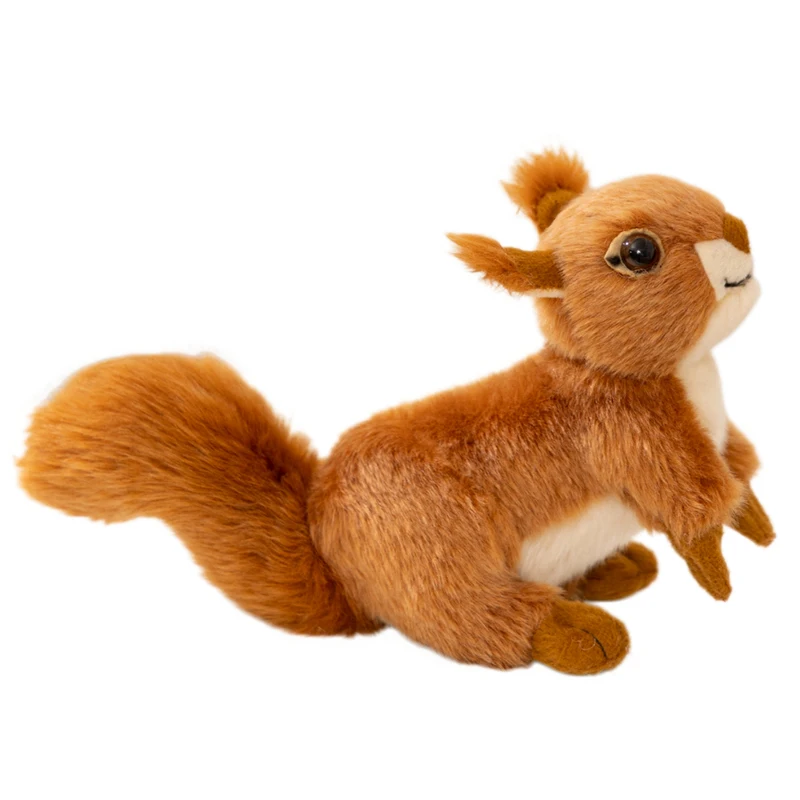 16cm Simualtion Squirrel Plush Lovely Animal Doll Sitting Lively Playful Home Decro Birthday Gifts Zoo Souvenir