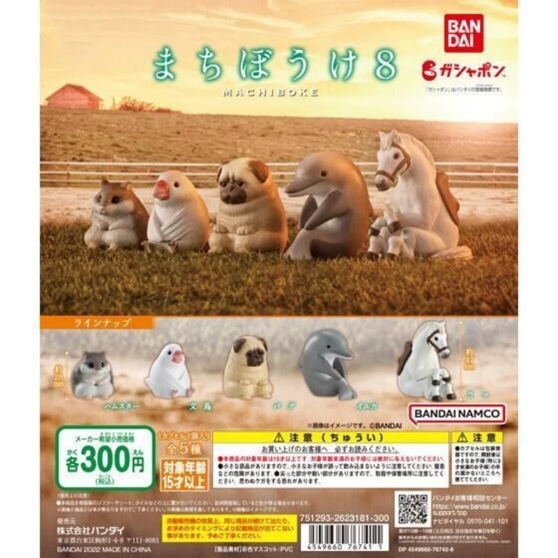 Bandai Original 5Pcs Gashapon まちぼうけ8Machiboke Action Figure Toys For Kids Gift Collectible Model Ornaments