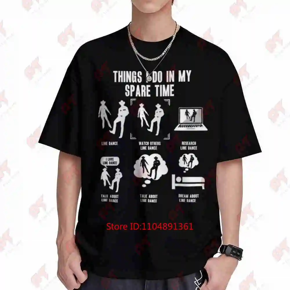 Line Dance Western Dancing Short Sleeve Tee 100% Cotton T-Shirt