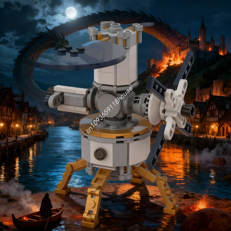 456pcs MOC Space Phobos Base Using Orion SLS Block 2 Model Building Blocks Christmas Gifts Architecture Toys Kids Brick