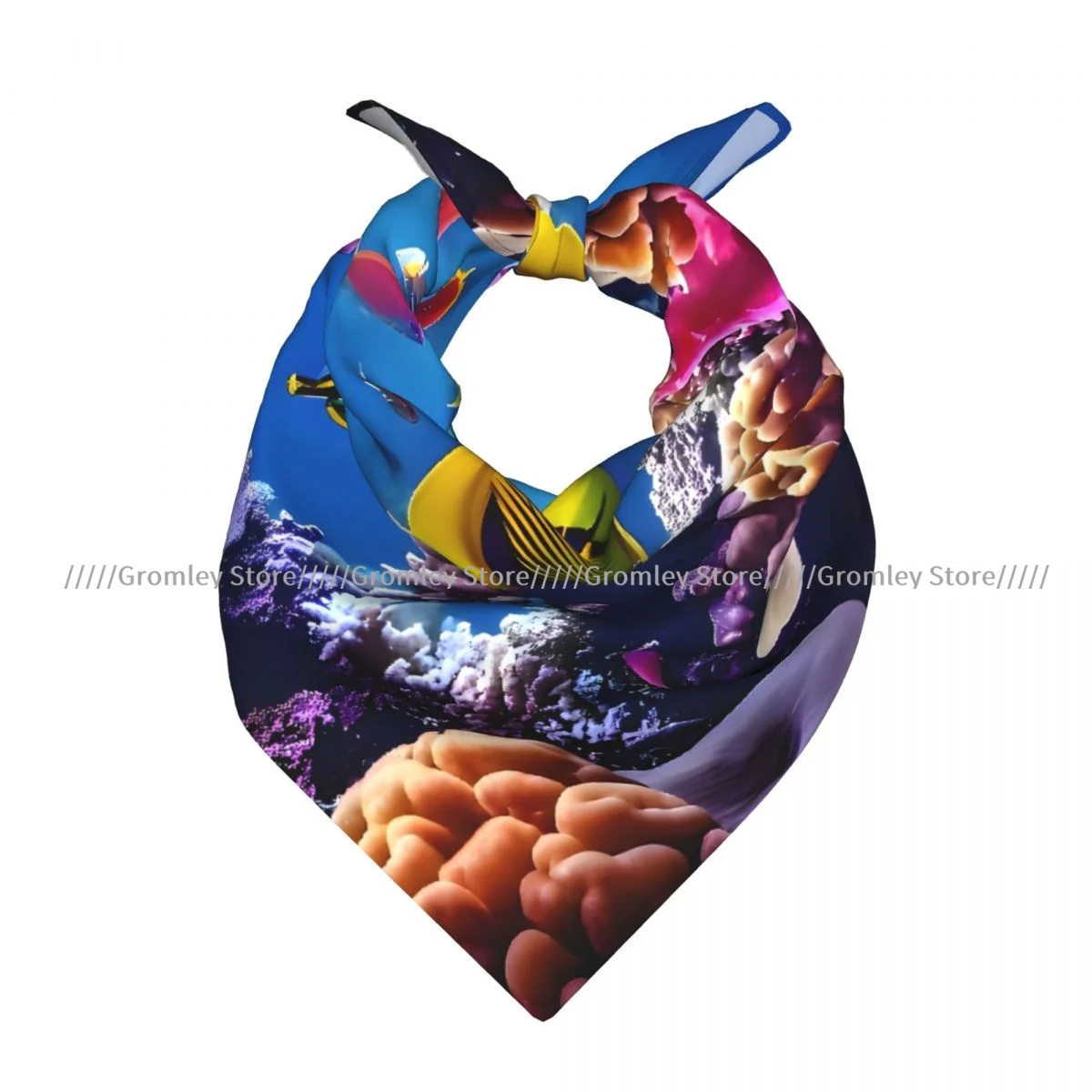 

Colorful Fishes Underwater Square Bandana Outdoor Sports Headwear Scarf