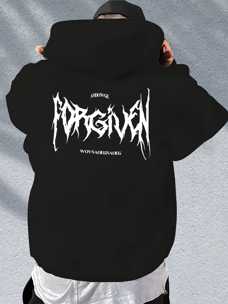 

2025 Autumn and Winter Men's _ _ Graphic Hoodie Edgy High-end Luxury Is for Both Men and Women Top