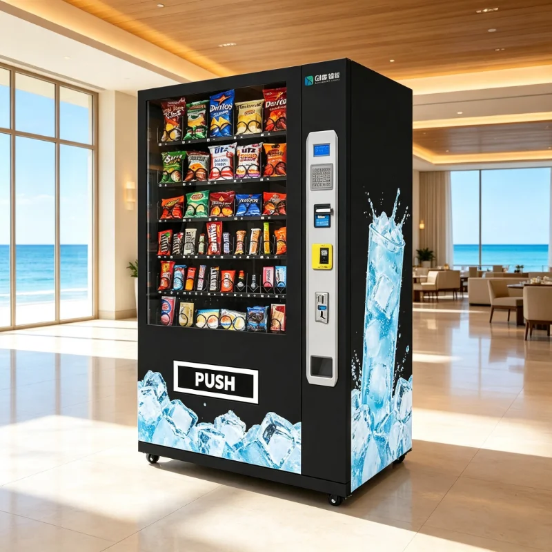 Coin Operated Commercial Vending Equipment Custom Mechanical Structure Low Failure Rate Retail Vending Machine