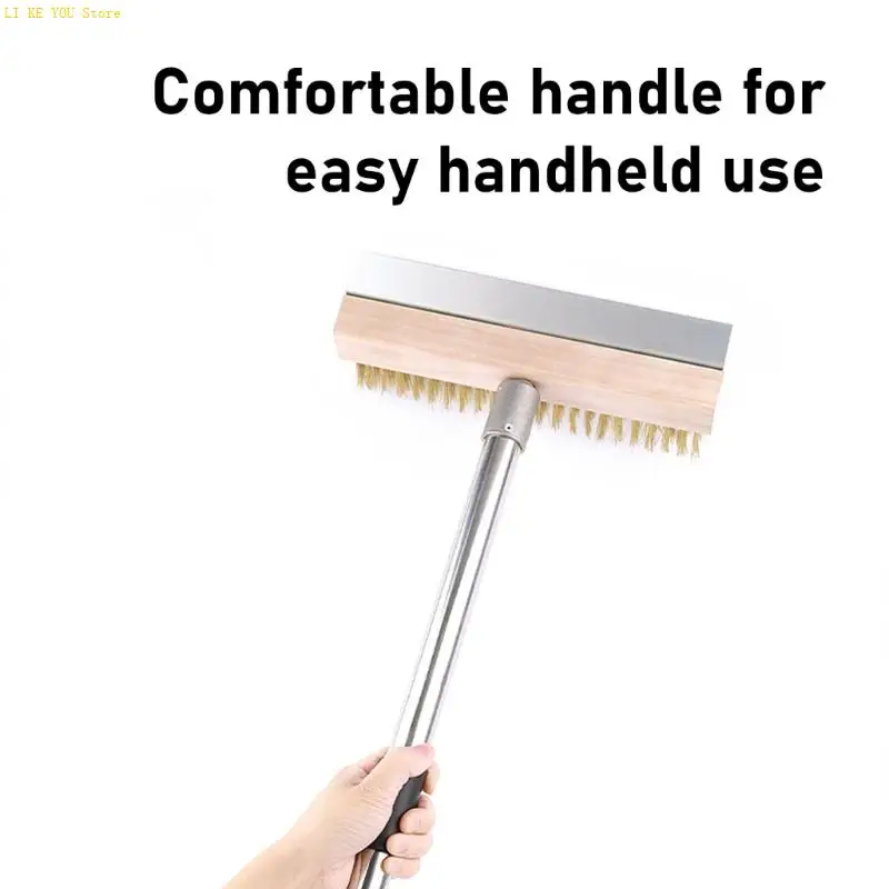 

W3JE Durability Pizza Stone Cleaner With Copper Bristles For Efficient Maintenance