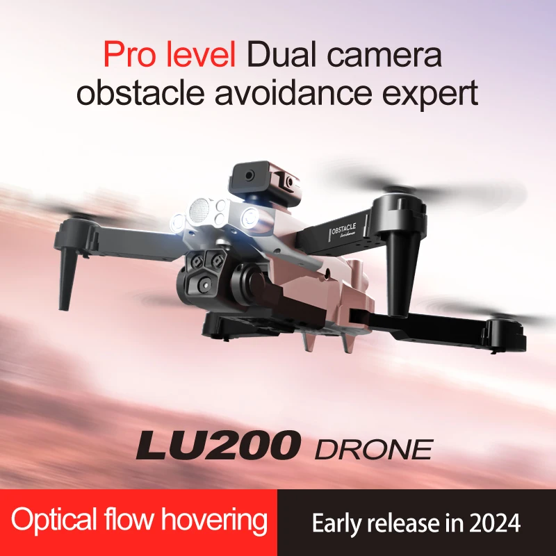 Dual Camera Mini 5G WiFi FPV 4K GPS Optical Flow Positioning Quad Copter WIFI LU200 Drone