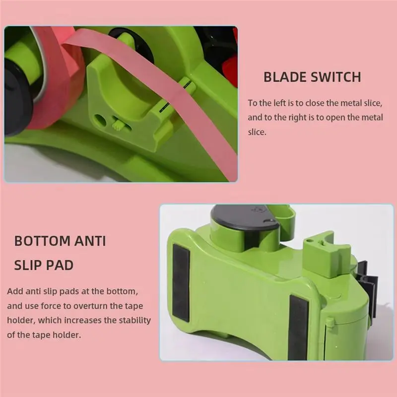 ABKS-Multifunctional Tape Dispenser Packaging Tape Cutter Packing Carton Sealer Manual Tape Segmentation 46Mm Tape Dispenser