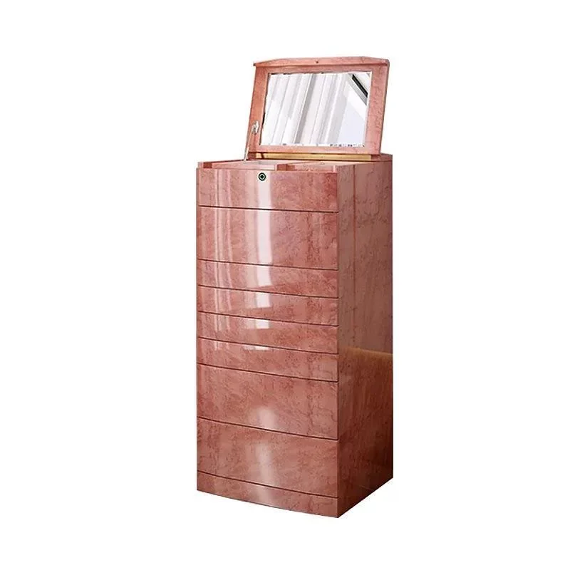Italian light luxury fingerprint solid wood jewelry cabinet designer high-end jewelry storage cabinet luxury home safe