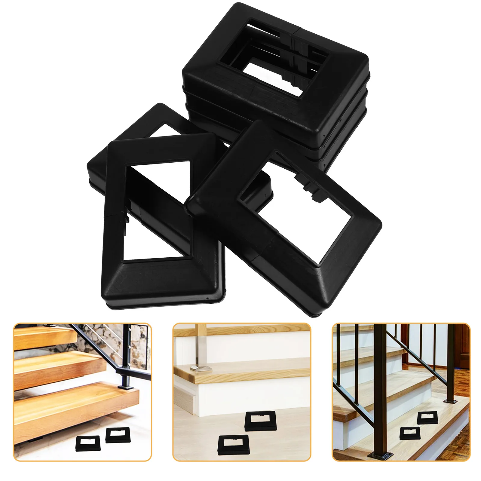 

6 шт. декоративных накладок из АБС-пластика для столбов, колонн, ограждений, террас, заменяемые элементы для заборов