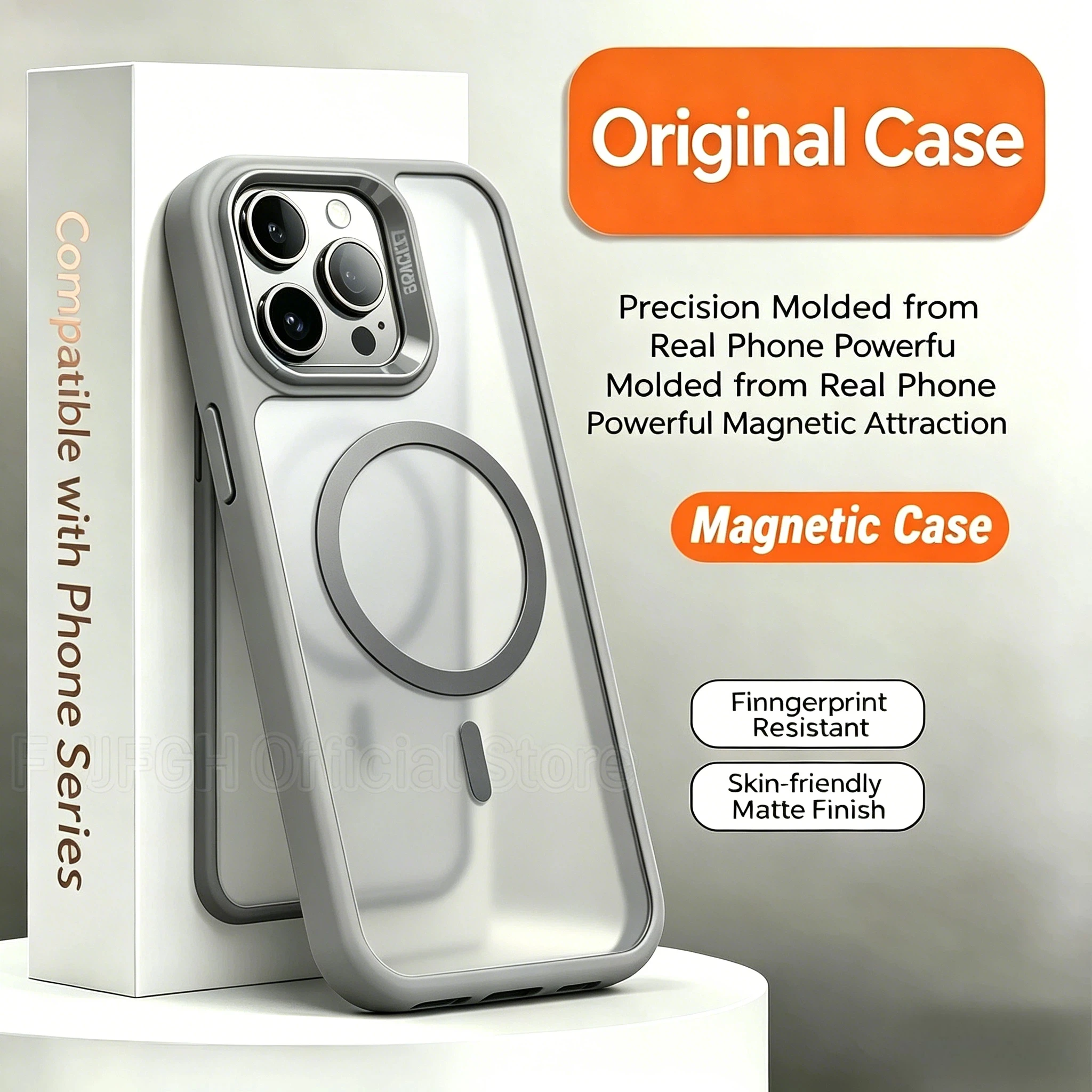 Funda Transparente de Lujo para Magsafe para iPhone 17 Air 16 15 14 13 12 11 Pro Max Plus con Soporte para Cámara y Protector de Lente
