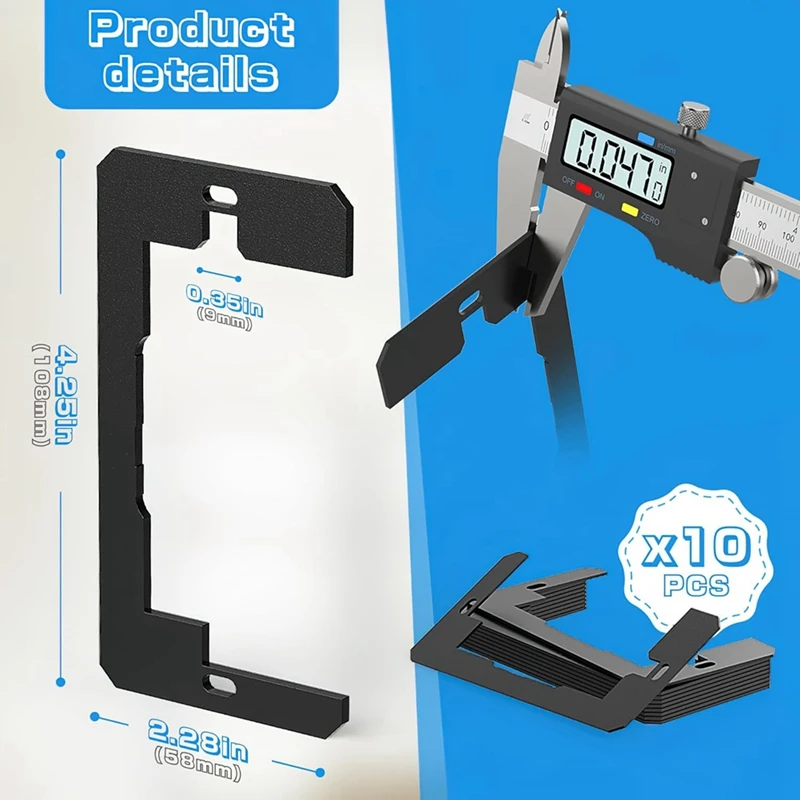 Wall Plate Spacer,Flush Fit Device Leveling Plates For Wall Outlet Repair And Loose Electrical Fix For Outlets/Switch