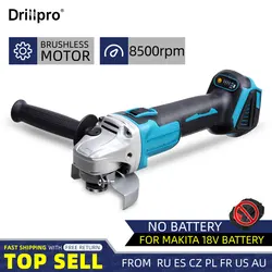 125MM Brushless Electric Cordless Angle Grinder Grinding Machine Cutting Woodworking Power Tool