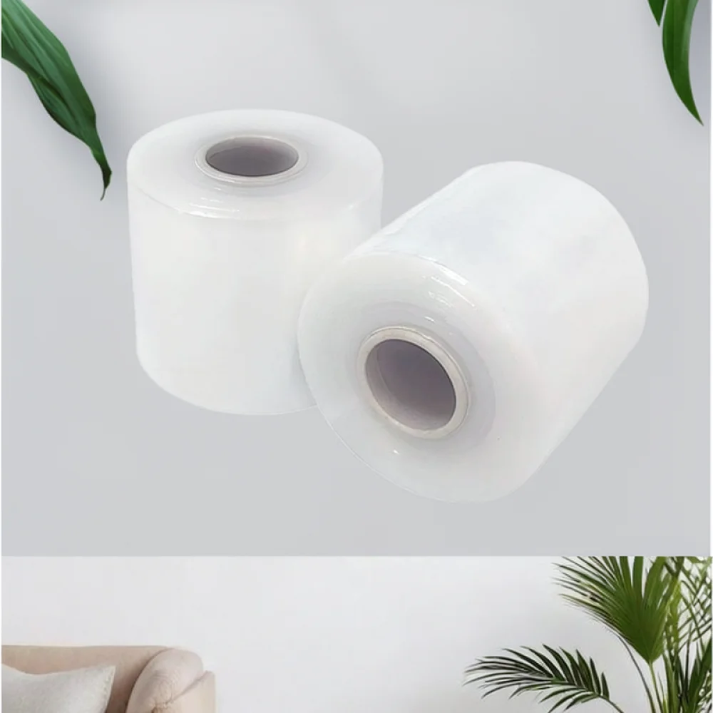 Industrial Strength PE Packaging Wrap For Shipping Moving Self Adhesive Stretch Film Transparent Protection Supplies For Home