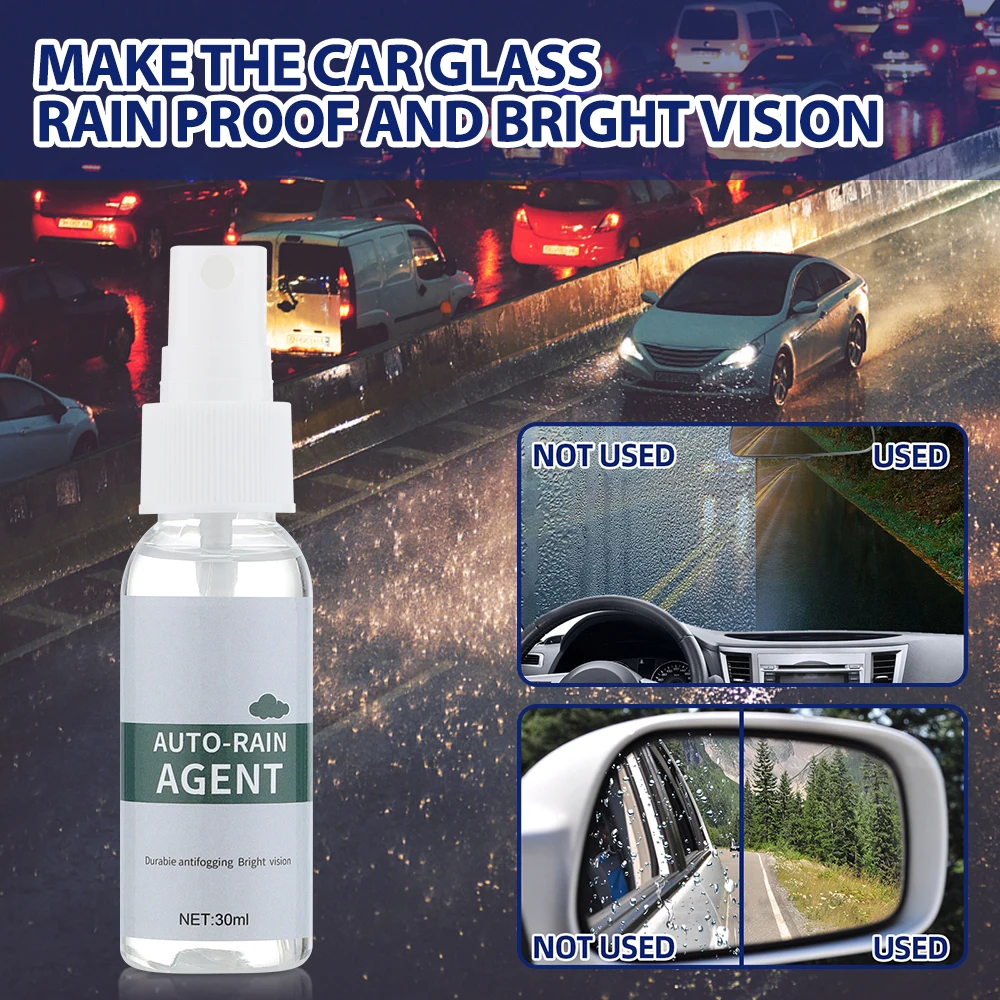 30ml Automobile Anti-Fog Glass Coating Agent Windshield Rearview Mirror Anti-Fogging Car Bus