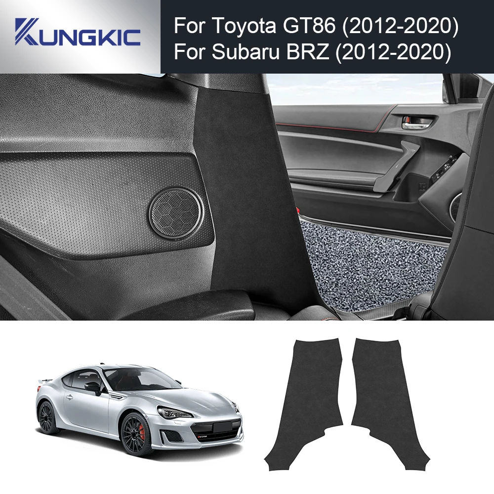 LHD RHD For Toyota GT 86 GT86 Subaru BRZ 2012 2013 2014 2015 2016 2017 2018-2020 Car Suede B-pillar Protect Sticker Accessories