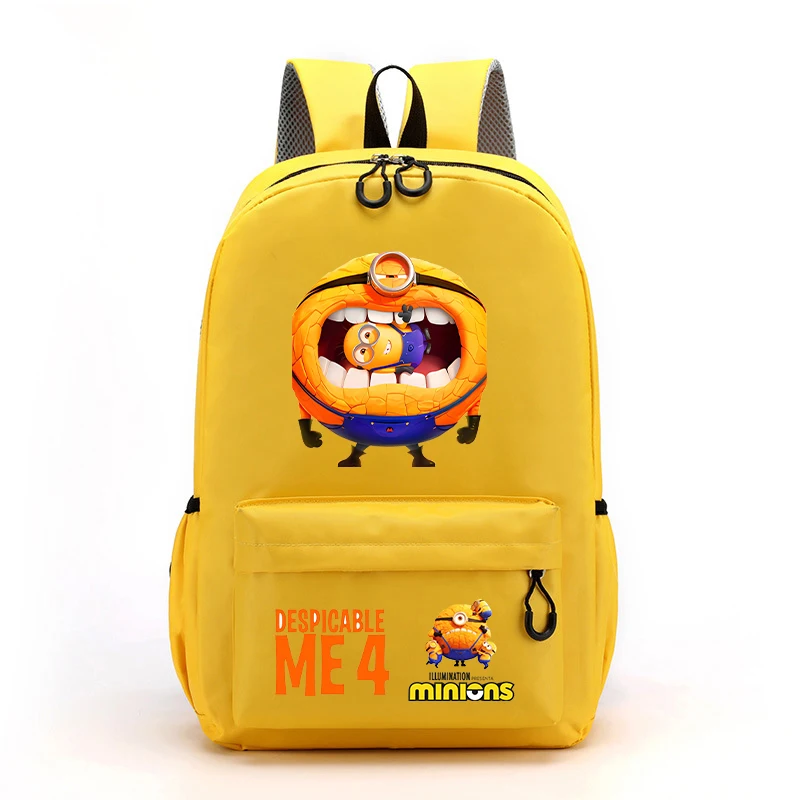 Despicable Mes Minionss Kids Girl School Bag New Movie Cartoon Printed Backpack Teenager Laptop Rucksack Student Knapsack Child