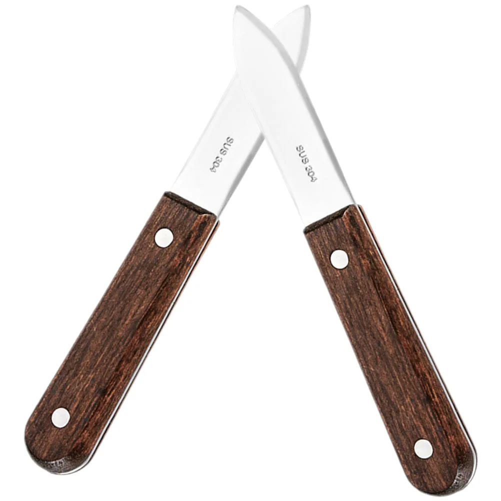 

2 Pcs Oyster Knife Household Scallop Opener Metal Shucker Tool Clam Kitchen for Restaurant