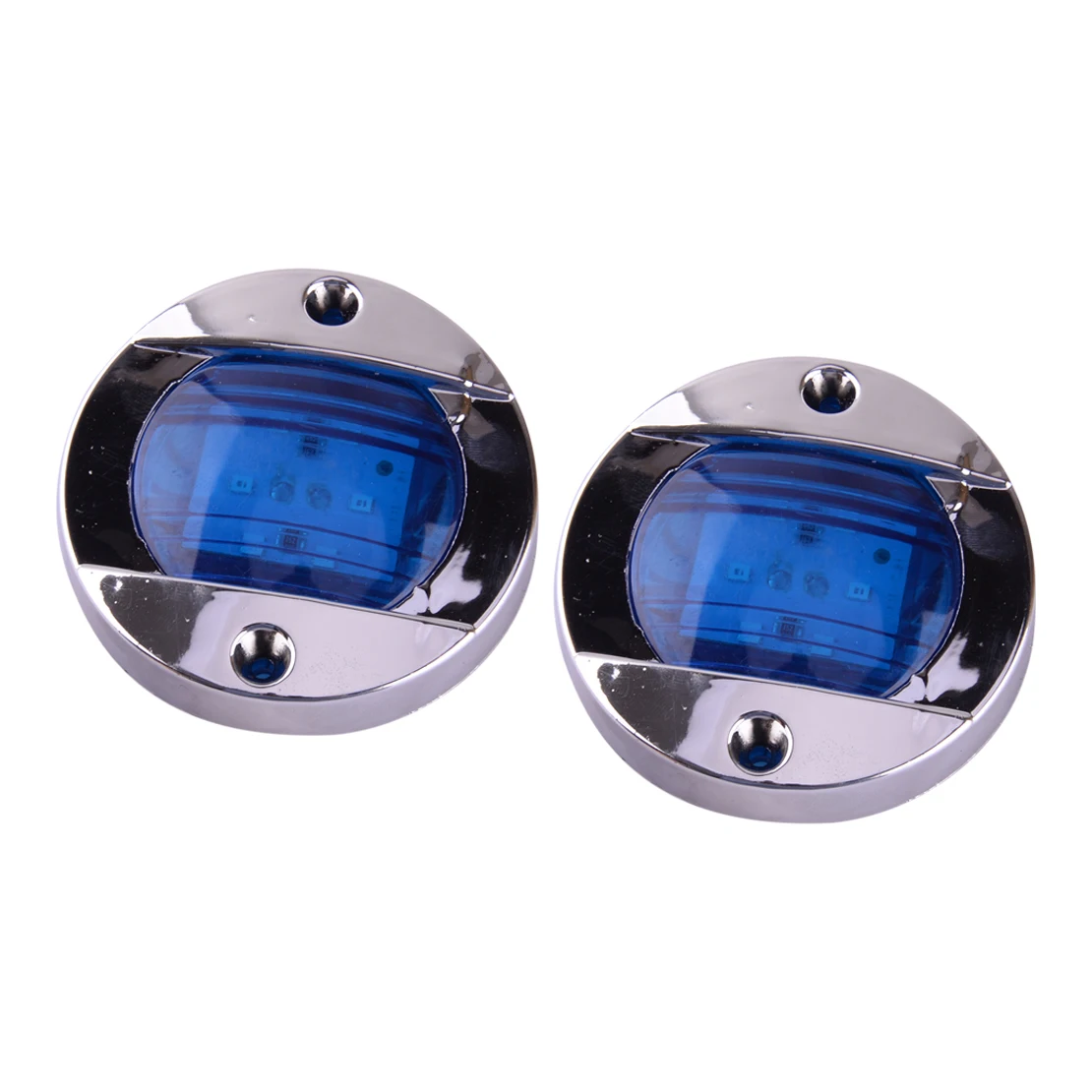 

2Pcs Waterproof Blue LED Interior Cabin Deck Courtesy Lights For Boat Yacht Camper Trailer Caravan RV Marine IP67