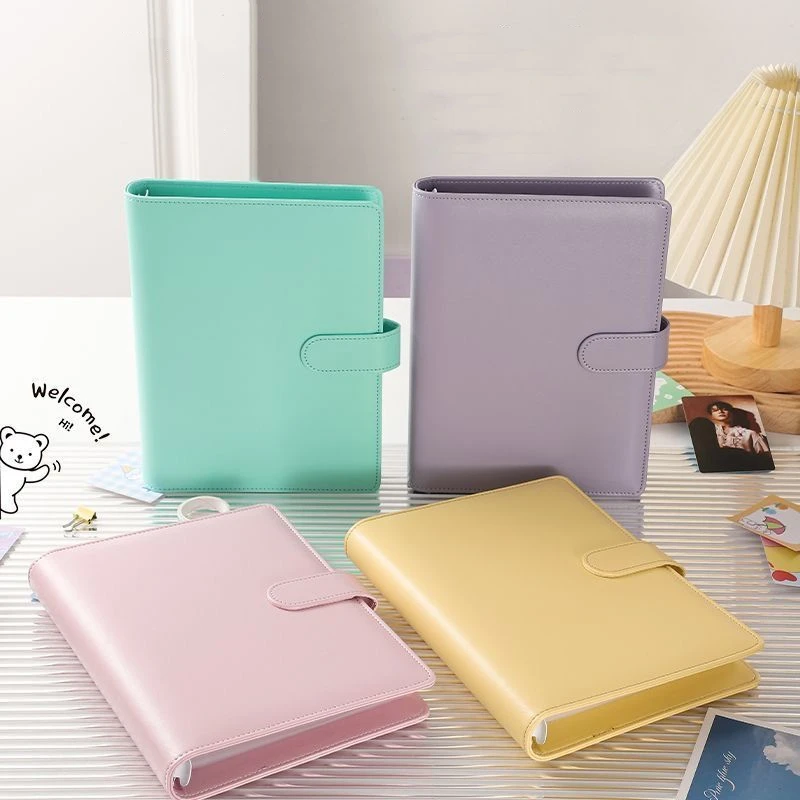 A5 Binder Photocards Macaron Color Album Photocard Holder Poka Binder Card  Collect Book Passport Holder Stationery Supplies - AliExpress 15
