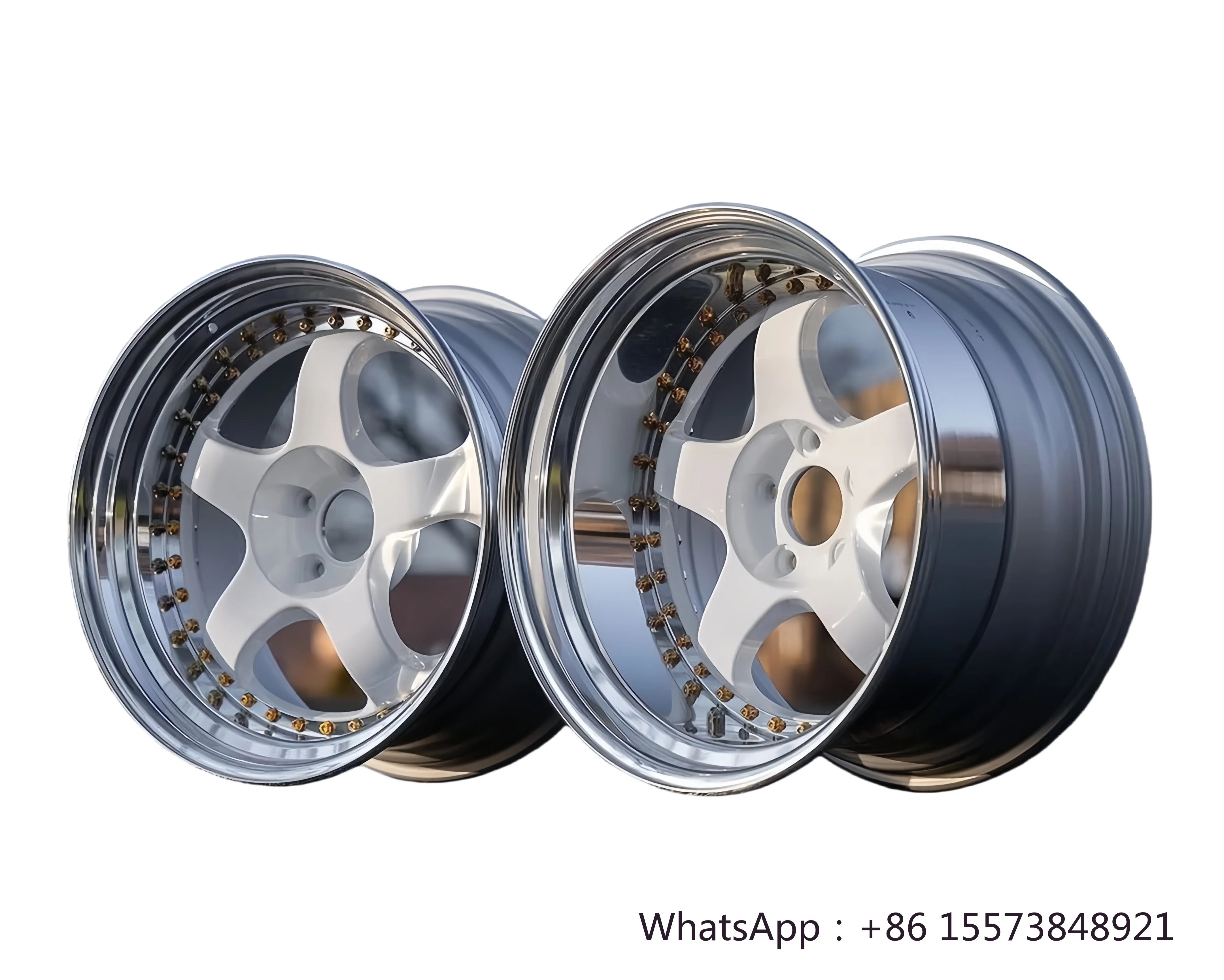 

New Custom Deep Dish Lip Forged Multi-rim 3-piece Wheel 5X112 20 22 Inch Aluminum Alloy Racing Car Wheels
