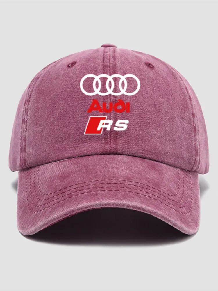 AliExpress For Audi RS Logo New Product High-quality Embroidered Baseball Cap, Outdoor Cycling Racing Sports Sun Hat Accessories Sticker