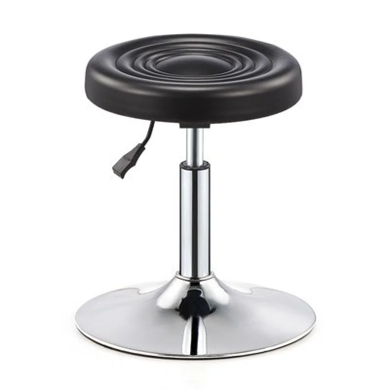 Beauty stool lifting rotating pulley stool round stool barber shop hair salon bar stool backrest bar chair