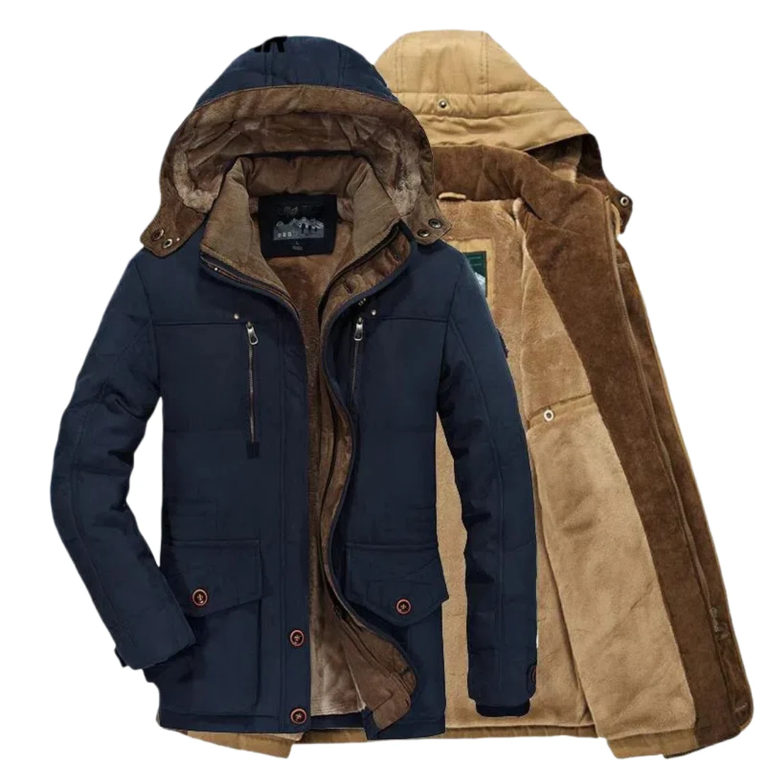 

High Quality Parkas Fleece Casual Padded Jackets Men Clothing Outwear Winter Jacket Men's Parkas 6XL Oversized Thicken Male Coat