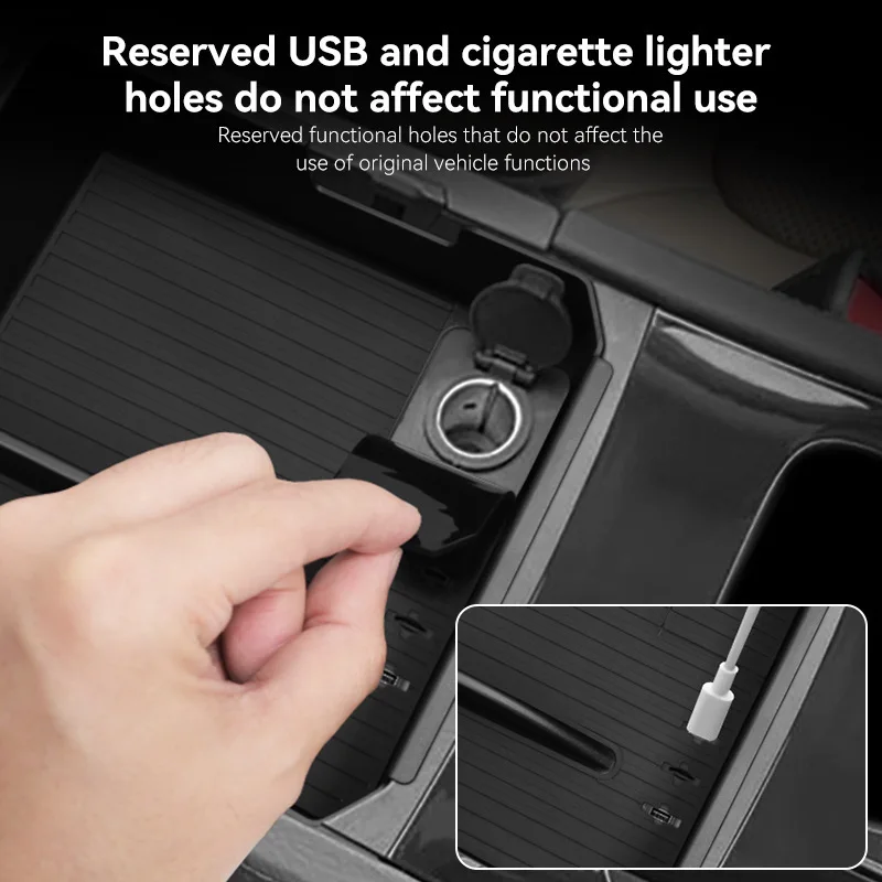 Picture 3: For 24 models of BYD M6 central control armrest box storage box car storage car interior supplies modification