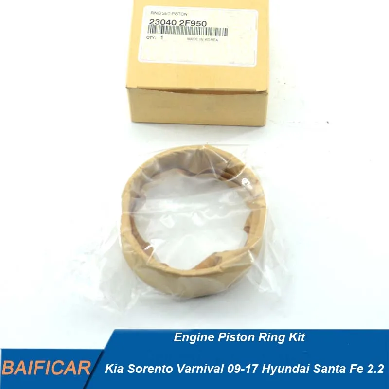 Baificar Brand New Genuine Engine Piston Ring Kit D4HB 23040-2F950 For Kia Sorento Varnival 09-17 Hyundai Santa Fe 2.2