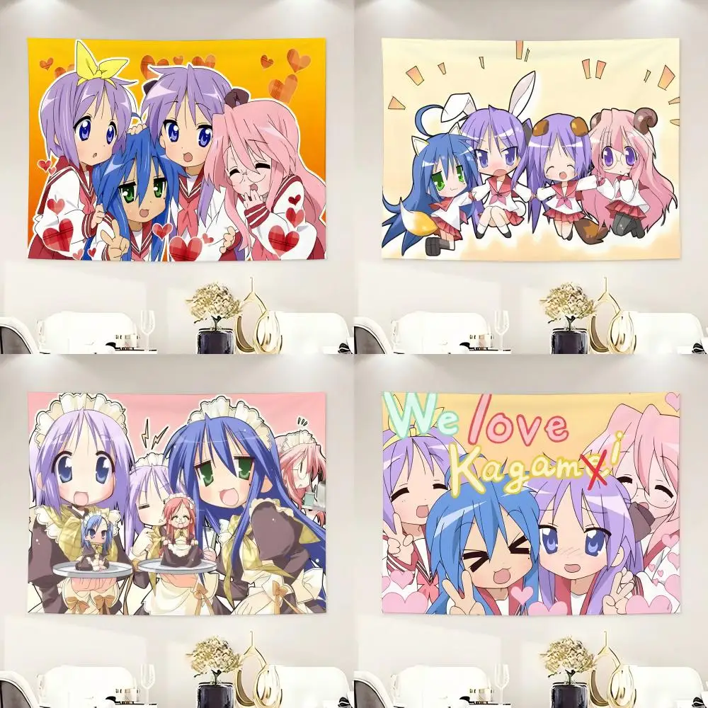 Cute Lovely Anime L-Lucky Star I-Izumi Konata Tapestry Tapestry Soft Lightweight Wall Art Decor for Living Home Room Bedroom