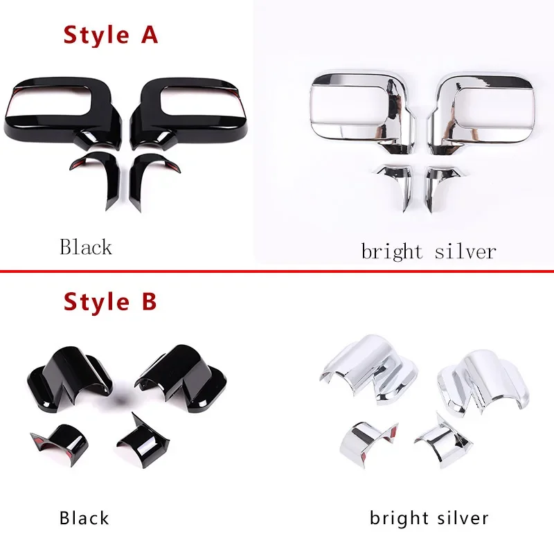 For Hummer H2 2003-2009 ABS Black Car Exterior Mirror Cover Rearview Mirror Base Shell Decorative Cover sticker Auto Accessories