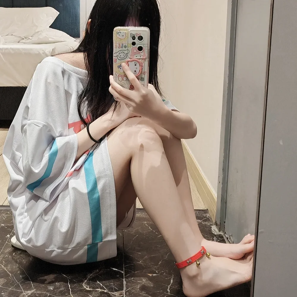 

Casual Short Sleeved Shirt Pajamas Clothing Top Summer Uniform Anime Eromanga Sensei Izumi Sagiri Cosplay T-shirt Costume Girl