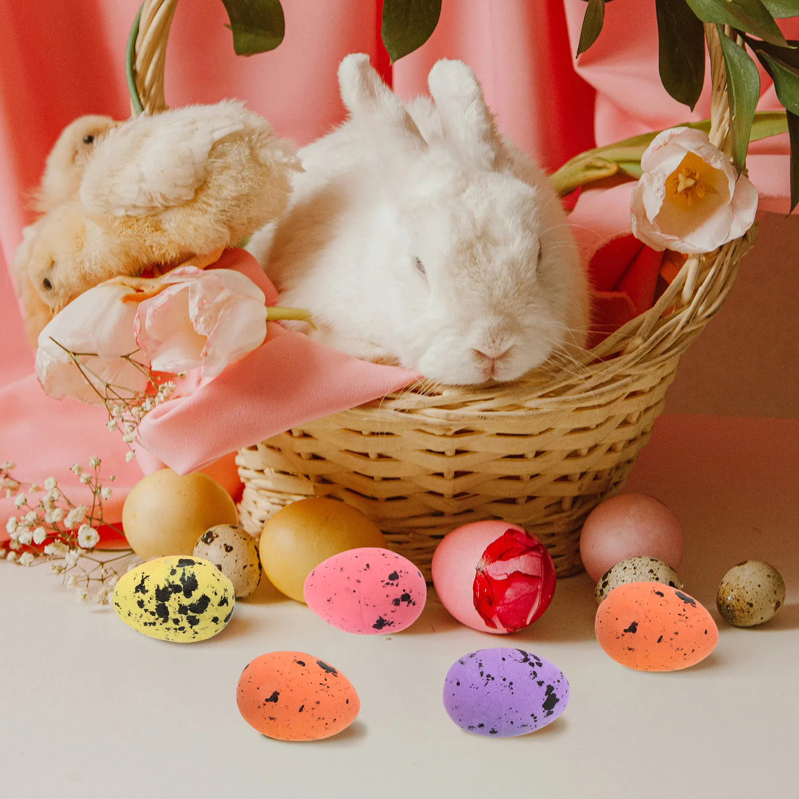 

Имитация пасхальных яиц из пенопласта, миниатюрные декоративные яйца, материалы для рукоделия, украшение для пасхальной сцены, праздничный декор