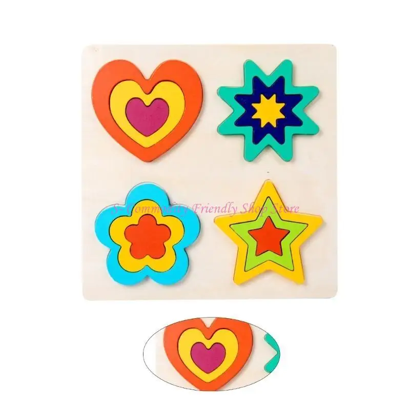 85AE Toddlers Rainbow Puzzle Sorting Recognise Exercise Kid & Parent Activity Toy