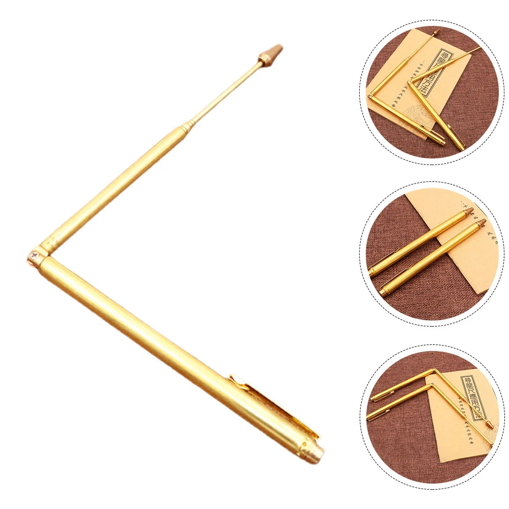 

Flexible Divining Rod Portable Rods Treasure Dowsing Tool Water Retractable Home Ruler Copper Locating Lost Items