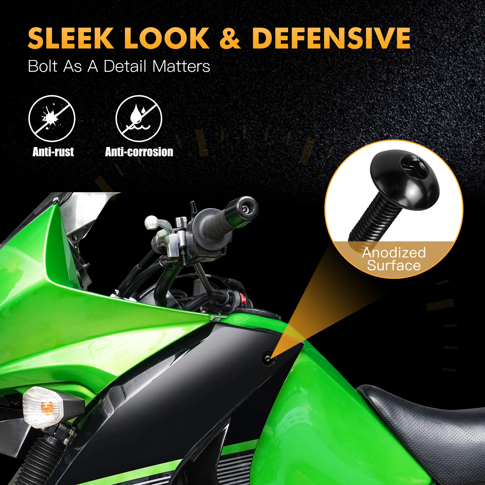 Motorcycle Fairing Bolts Body Screws Nuts For Kawasaki Z900 750 800 650 1000 SUZUKI GSXR 600 750 1000 K1 Honda CBR Yamaha BMW