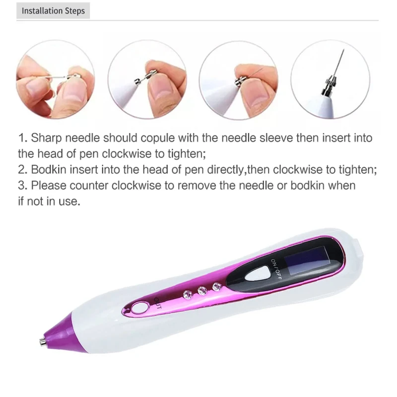 Pluma de Plasma para el cuidado de la piel, herramienta láser para eliminación de tatuajes, etiquetas de verrugas, puntos negros, papiloma, verrugas, lunares y acné