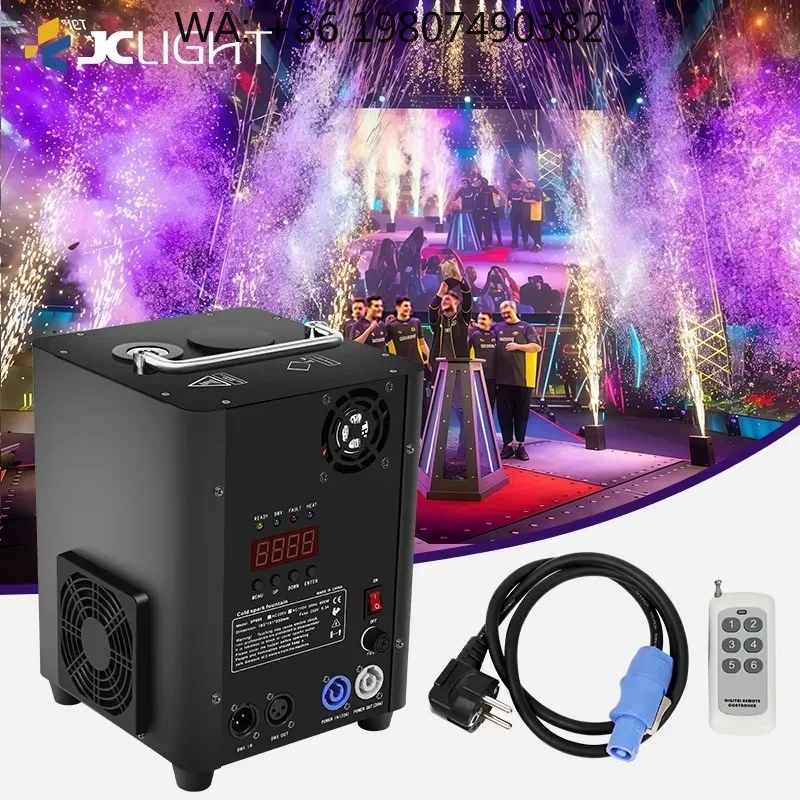 600W Compact Indoor Cold Spark  Safe Mini Pyro Fountain for Wedding Party Club Small Stage Performance FX