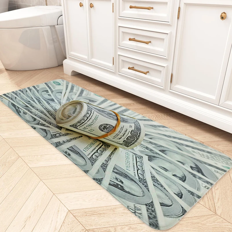 

Dollar Funny Non-slip Foot Mat Carpet Entrance of HouseSlip-resistant Living Room Floor Carpet Balcony Kitchen Hallway Rug Home