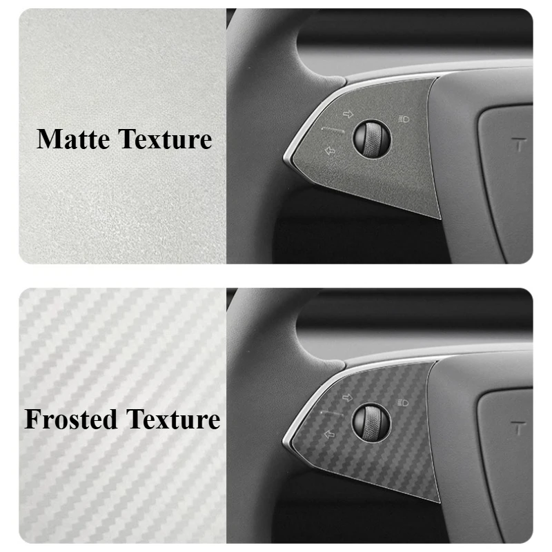 For Tesla Model 3/Y 2025 Steering Wheel Buttons Sticker Edamame Car Decoration Refresh Car Accessories Key Protection Sticker