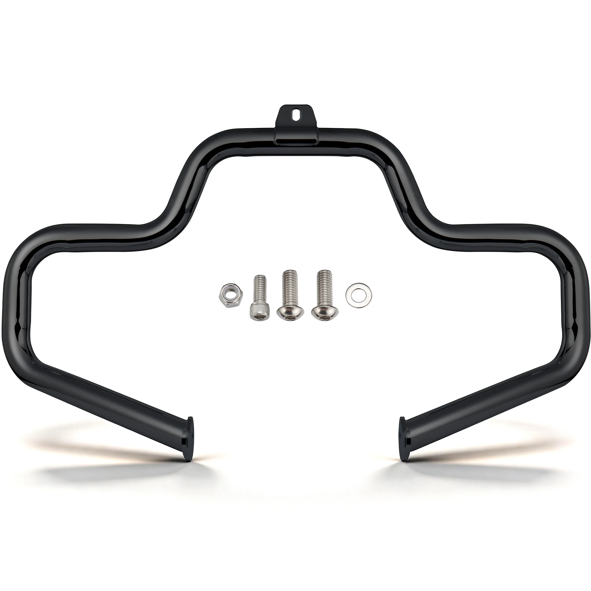 Mustache Engine Guard Crash Bar for Harley Softail FL Heritage Classic Deluxe Fat Boy Springer Classic CVO Convertible 2000-2017