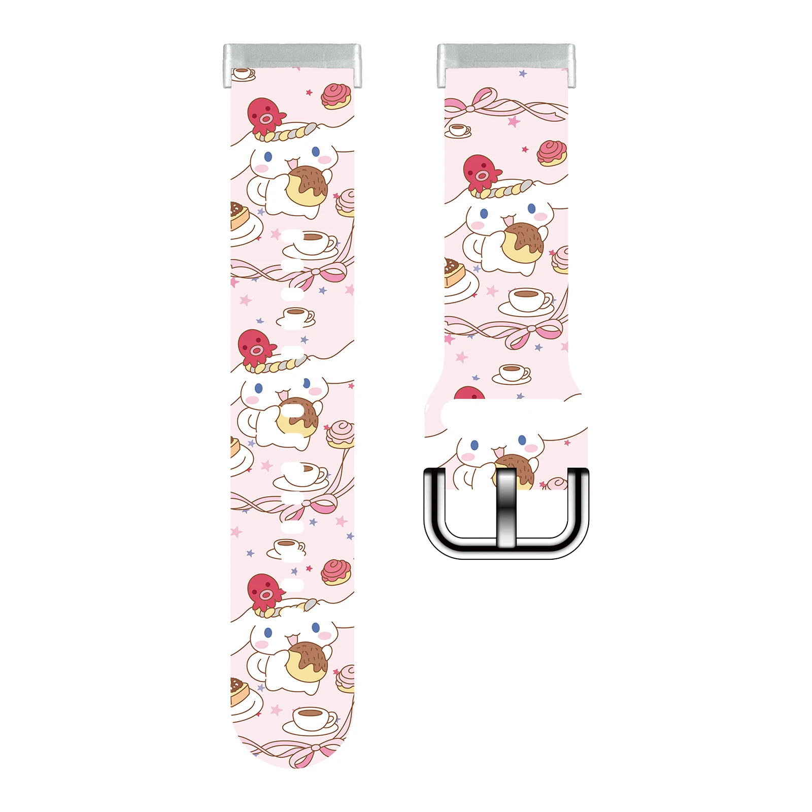 حزام مطبوع من سلسلة SANRIO لساعة Fitbit Sense 2/1 سوار قابل للاستبدال لساعة Versa 4/3 للنساء كهدية