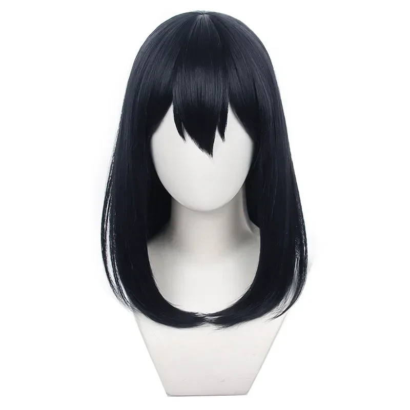 Shimizu kiyoko Cosplay Anime Haikyuu Volleyball Club Karasuno Cosplay Wigs Long Black Heat Resistant Cosplay Prop Wigs for Women