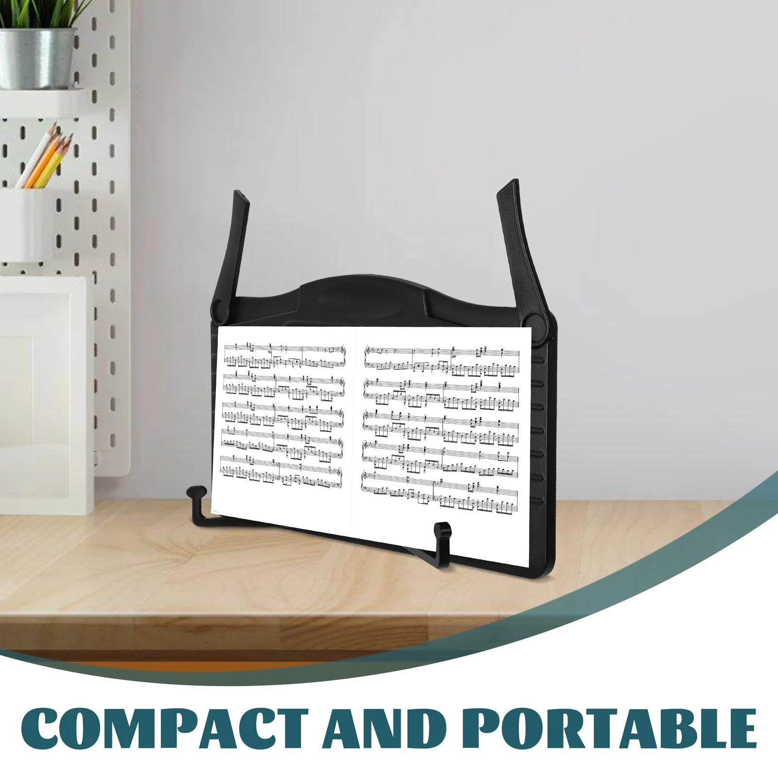 For Sheet Music Cookbooks Textbooks Portable Sturdy Book Rack Reading Holder Home School Performance Sheet Music Stand