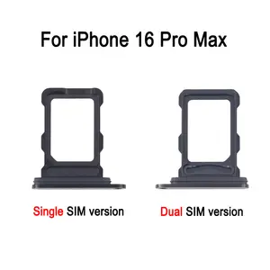 Bilashmart Single / Dual SIM Card Tray iPhone 16 Pro Max Phone SIM Card Tray Replacement Spare Part
