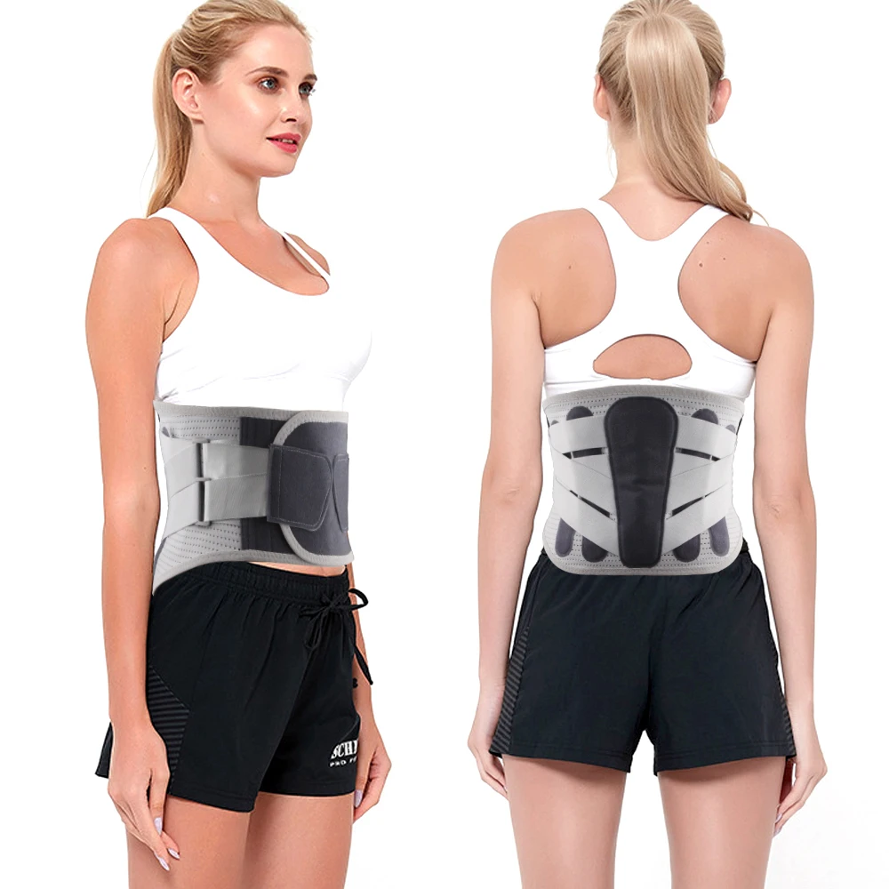 

1 шт. бандаж для облегчения боли в пояснице с бионической опорной пластиной, поясничный поддерживающий пояс для грыжи диска, ишиаса, артрита